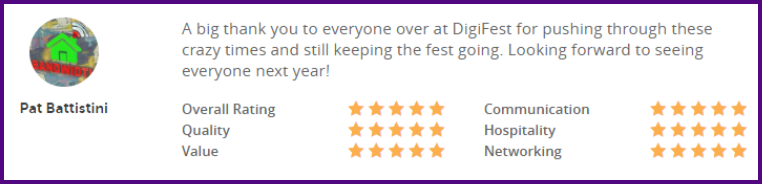 5 star review digifest