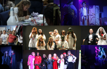 Students participating in arts-based community event at JDS Creative Academy