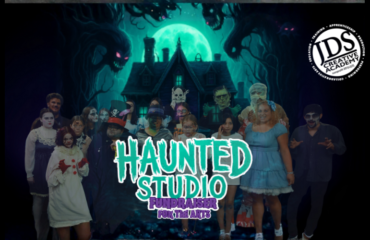 JDS Creative Academy students performing a Halloween-themed theater production at Haunted Studio, a beloved Temecula tradition.
