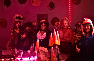 Students performing on stage at JDS Creative Academy’s Haunted Studio 2025, themed ‘Alice in Underland’ in Temecula, showcasing creativity, teamwork, and inclusive arts education.