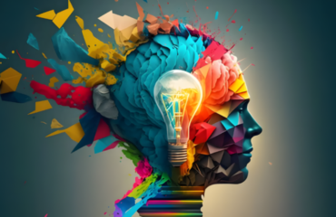 Student engaged in a creative arts activity, focusing and exploring new skills that support brain development and growth.