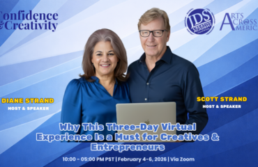 Participants engaged in an interactive virtual workshop on confidence, creativity, and visibility, connecting from home via their computers.