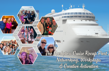 JDS Creative Academy team networking and engaging in creative activities on the Arts Across America Marketers Cruise