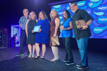 Excited attendees watching film screenings and digital art installations at DigiFest® Temecula 2026